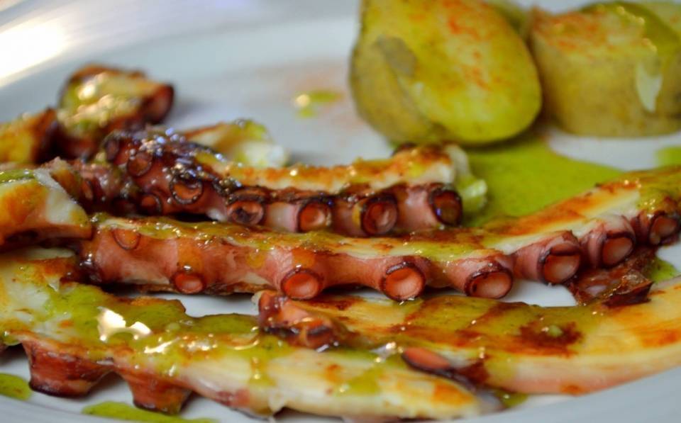 Pulpo braseado - Tapería Berberecho